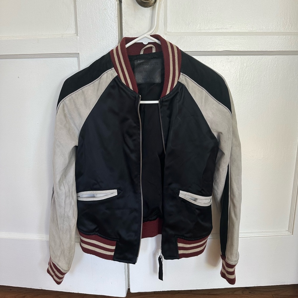 Beautiful suede and satin All Saints jacket